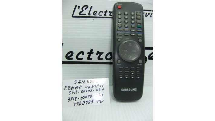 Samsung 3F14-00042-020 remote control .